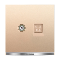 一位电视电话插座